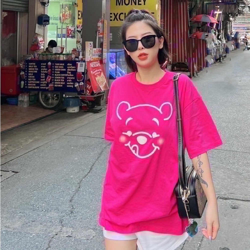 So Cute Oversized Shirt Pooh Made in Bangkok